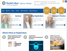 Tablet Screenshot of hoylecohen.com